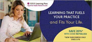 Save 20% on expert-led ASHA CE with unlimited access through May 19.